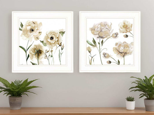 Set Of Two Brittany I and Sea II 1 White Framed Print Wall Art - Homeroots - Flyclothing LLC