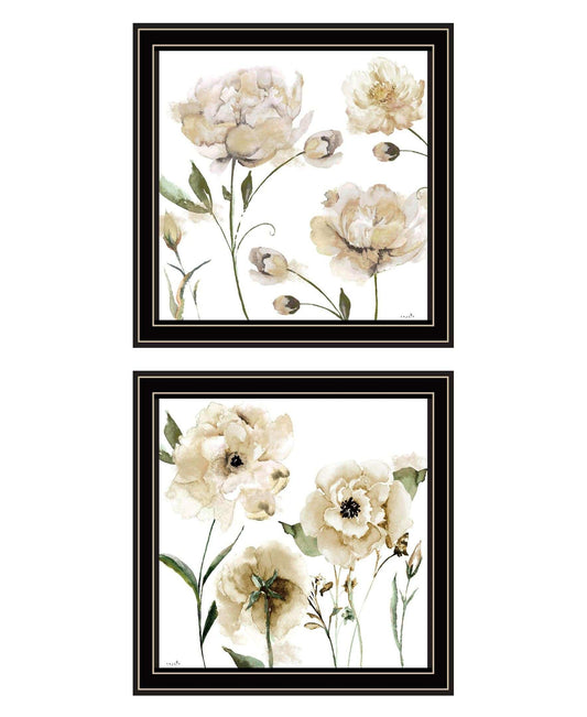 Set Of Two Brittany I and Sea II 2 Black Framed Print Wall Art - Homeroots - Flyclothing LLC