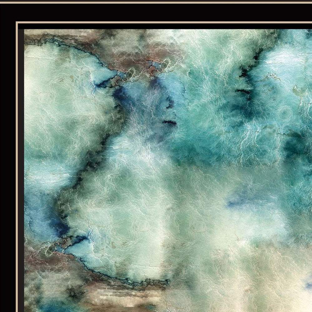 Set Of Two Earth tones I and Sea II 1 Black Framed Print Wall Art - Homeroots - Flyclothing LLC