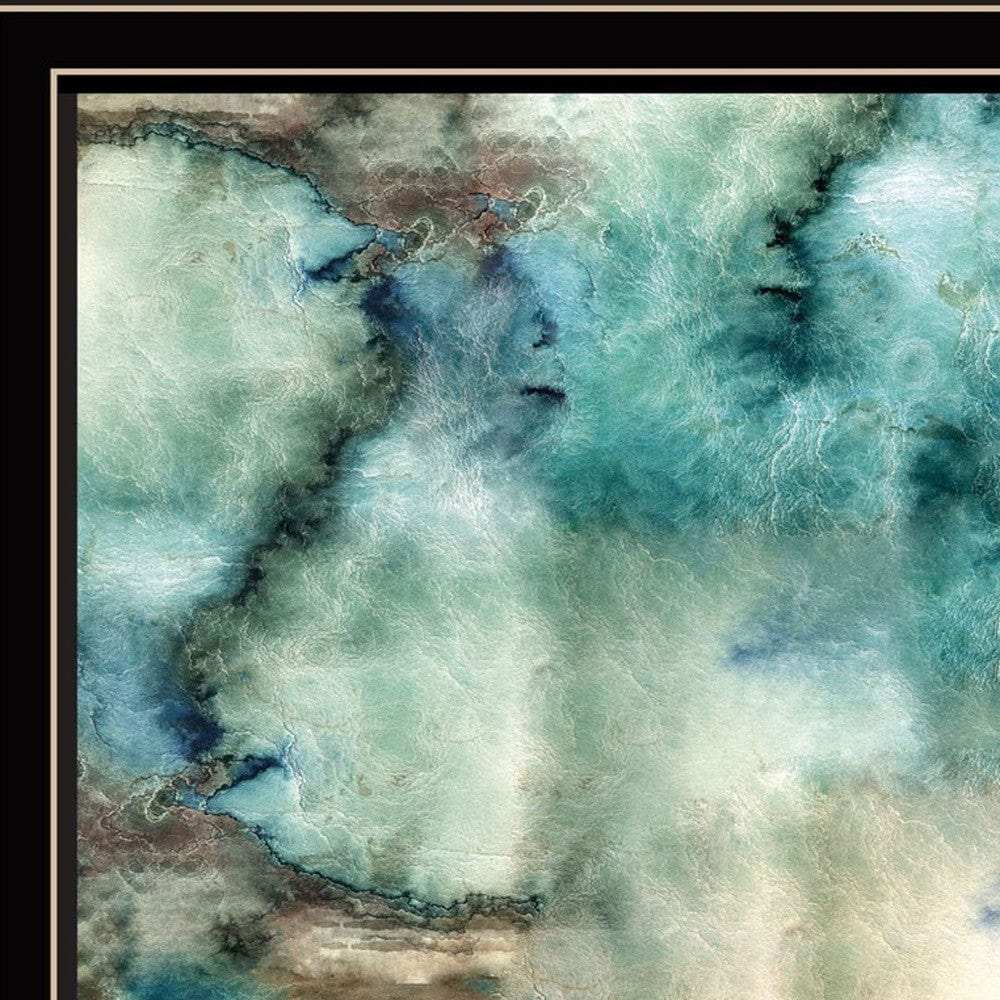 Set Of Two Earth tones I and Sea II 1 Black Framed Print Wall Art - Homeroots - Flyclothing LLC