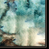 Set Of Two Earth tones I and Sea II 1 Black Framed Print Wall Art - Homeroots