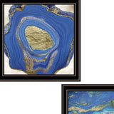 Set Of Two Perisse Cobalt 1 Black Framed Print Wall Art - Homeroots