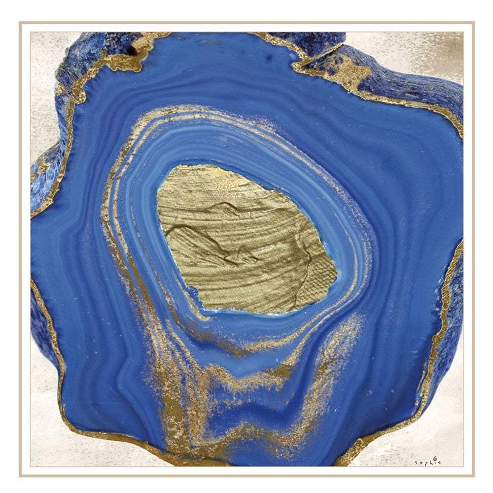 Set Of Two Perisse Cobalt 2 White Framed Print Wall Art - Homeroots - Flyclothing LLC