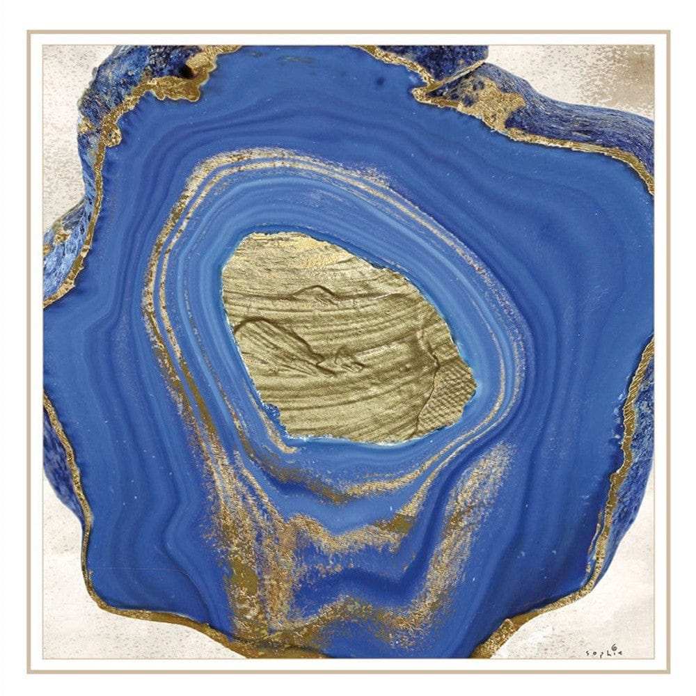 Set Of Two Perisse Cobalt 2 White Framed Print Wall Art - Homeroots - Flyclothing LLC