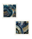 Set Of Two Geode Reef Pleasure 1 White Framed Print Wall Art - Homeroots