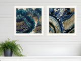 Set Of Two Geode Reef Pleasure 1 White Framed Print Wall Art - Homeroots