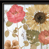 Set Of Two Earth to Petals 1 Black Framed Print Wall Art - Homeroots