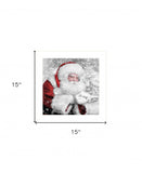 Santas Little Friends 2 White Framed Print Wall Art - Homeroots - Flyclothing LLC