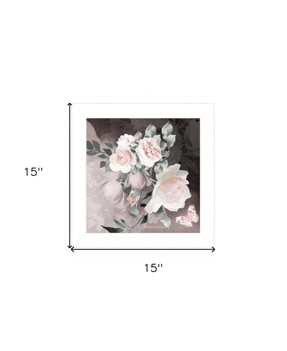 Noir Roses IV 2 White Framed Print Wall Art - Homeroots - Flyclothing LLC