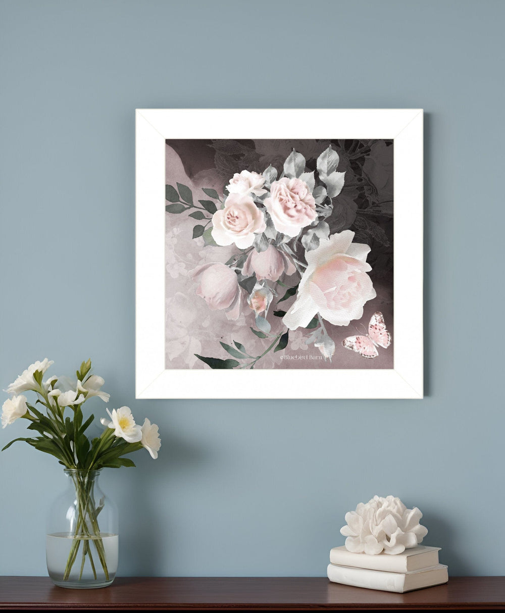 Noir Roses IV 2 White Framed Print Wall Art - Homeroots