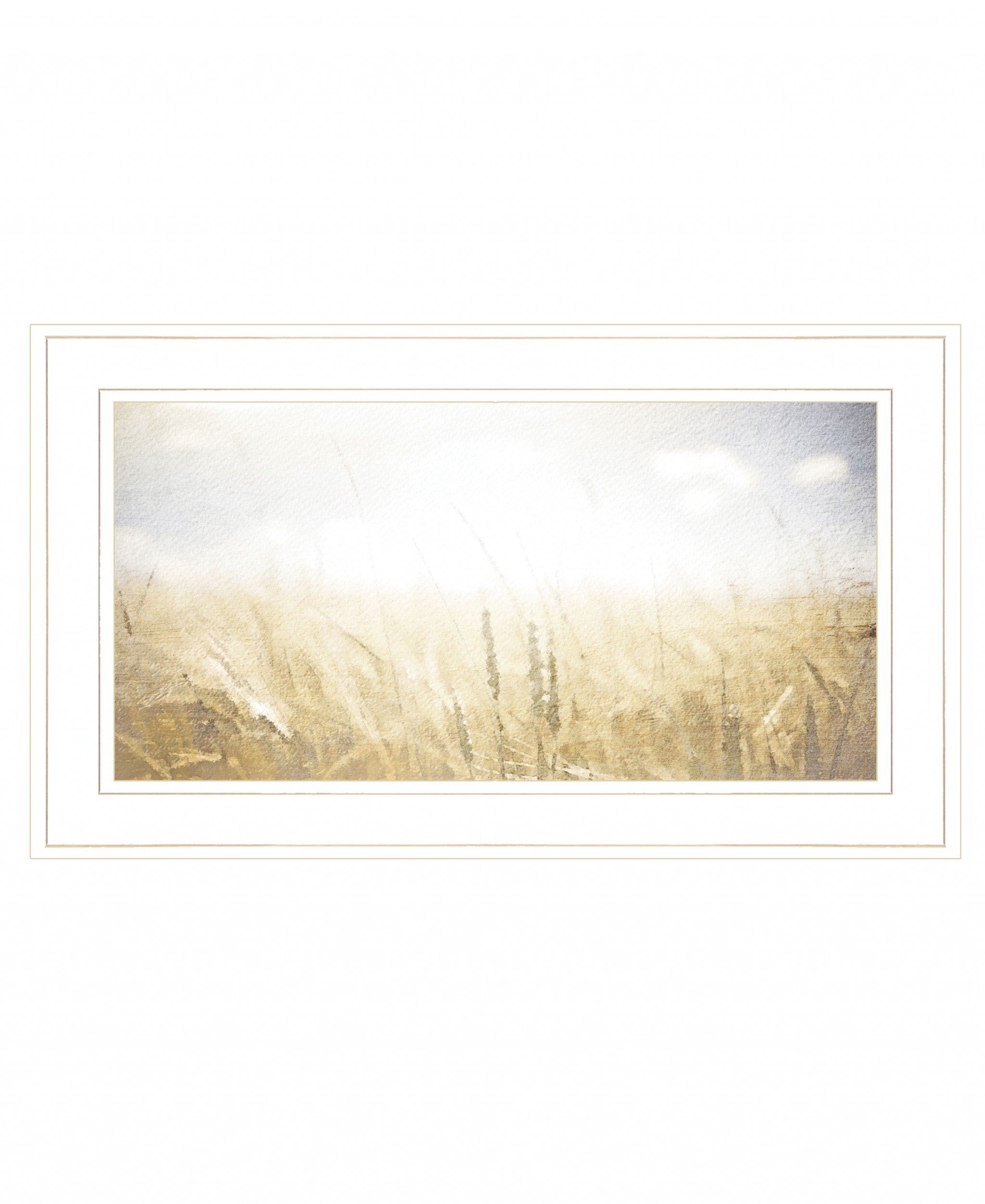 Fields of Gold 1 White Framed Print Wall Art - Homeroots
