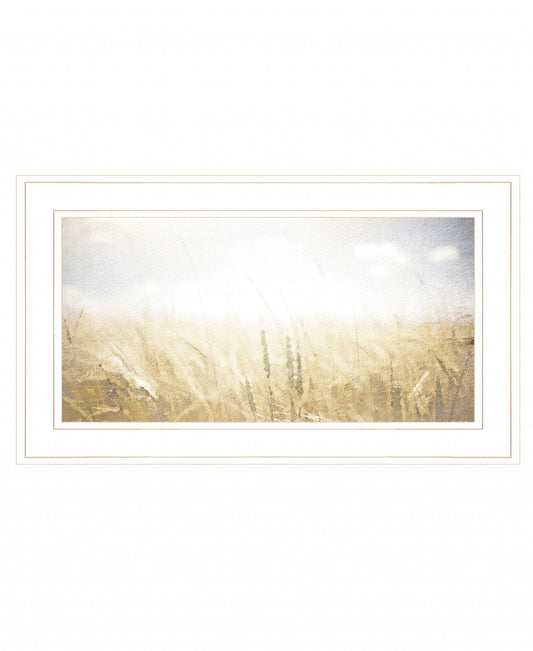 Fields of Gold 1 White Framed Print Wall Art - Homeroots