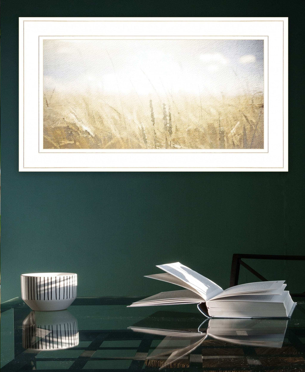 Fields of Gold 1 White Framed Print Wall Art - Homeroots - Flyclothing LLC