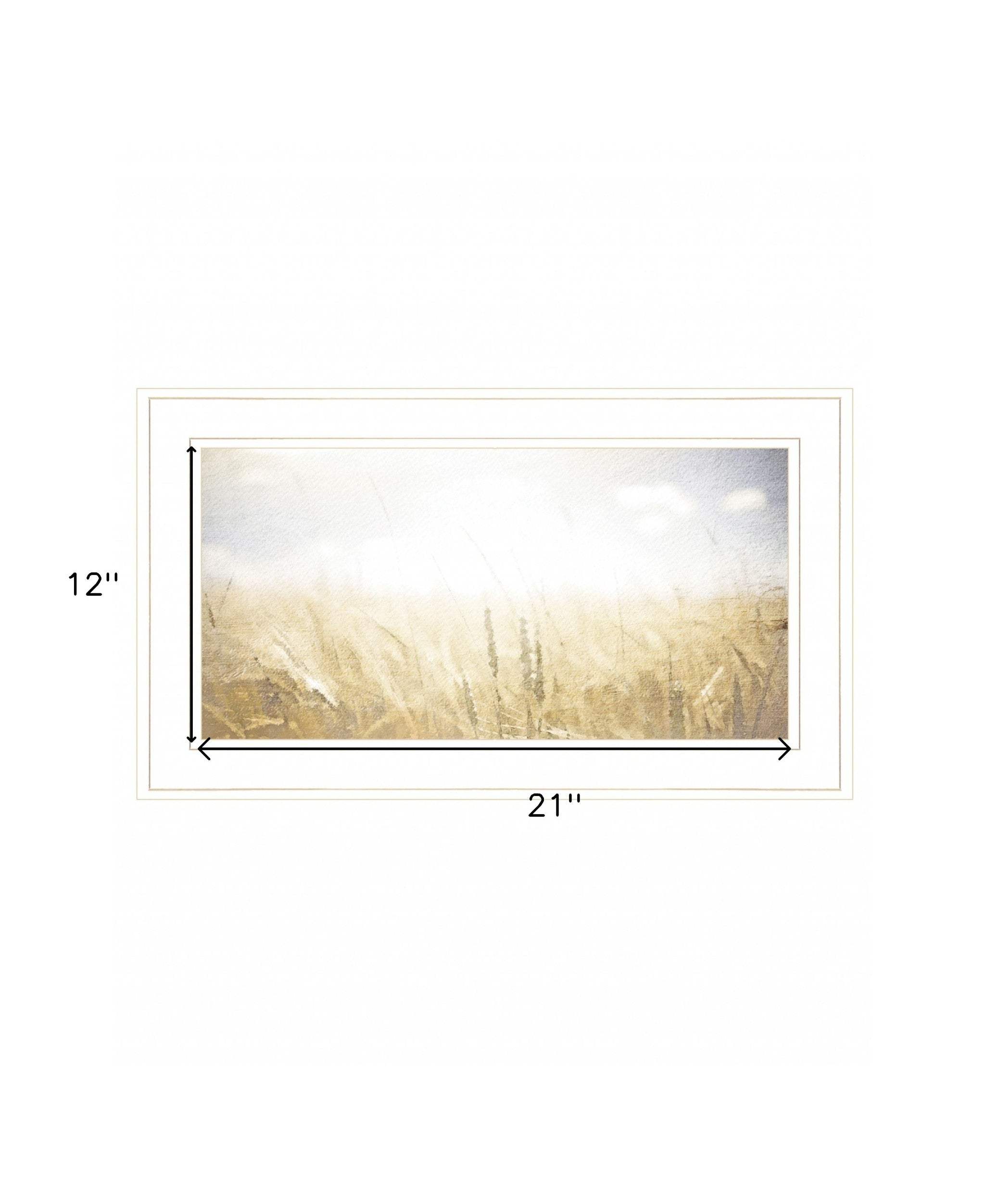 Fields of Gold 1 White Framed Print Wall Art - Homeroots - Flyclothing LLC