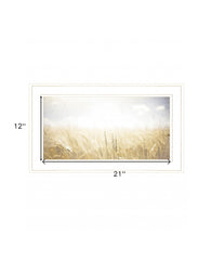Fields of Gold 1 White Framed Print Wall Art - Homeroots