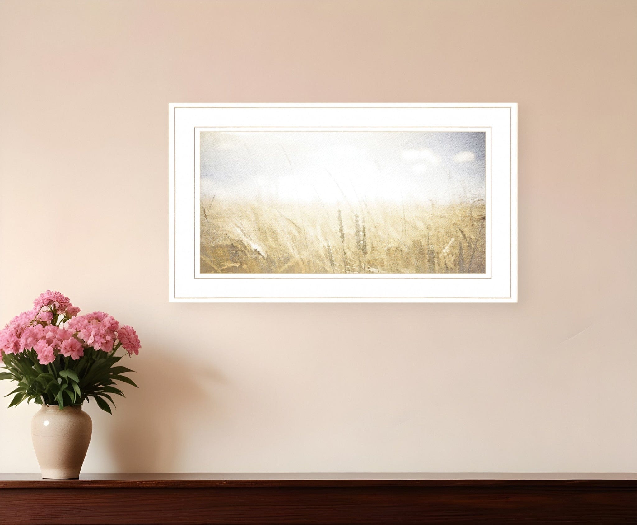 Fields of Gold 1 White Framed Print Wall Art - Homeroots