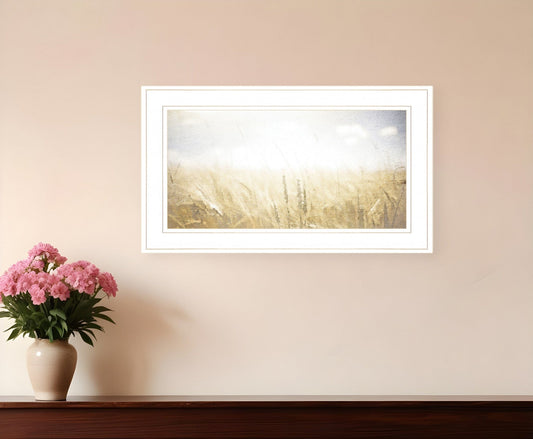 Fields of Gold 1 White Framed Print Wall Art - Homeroots