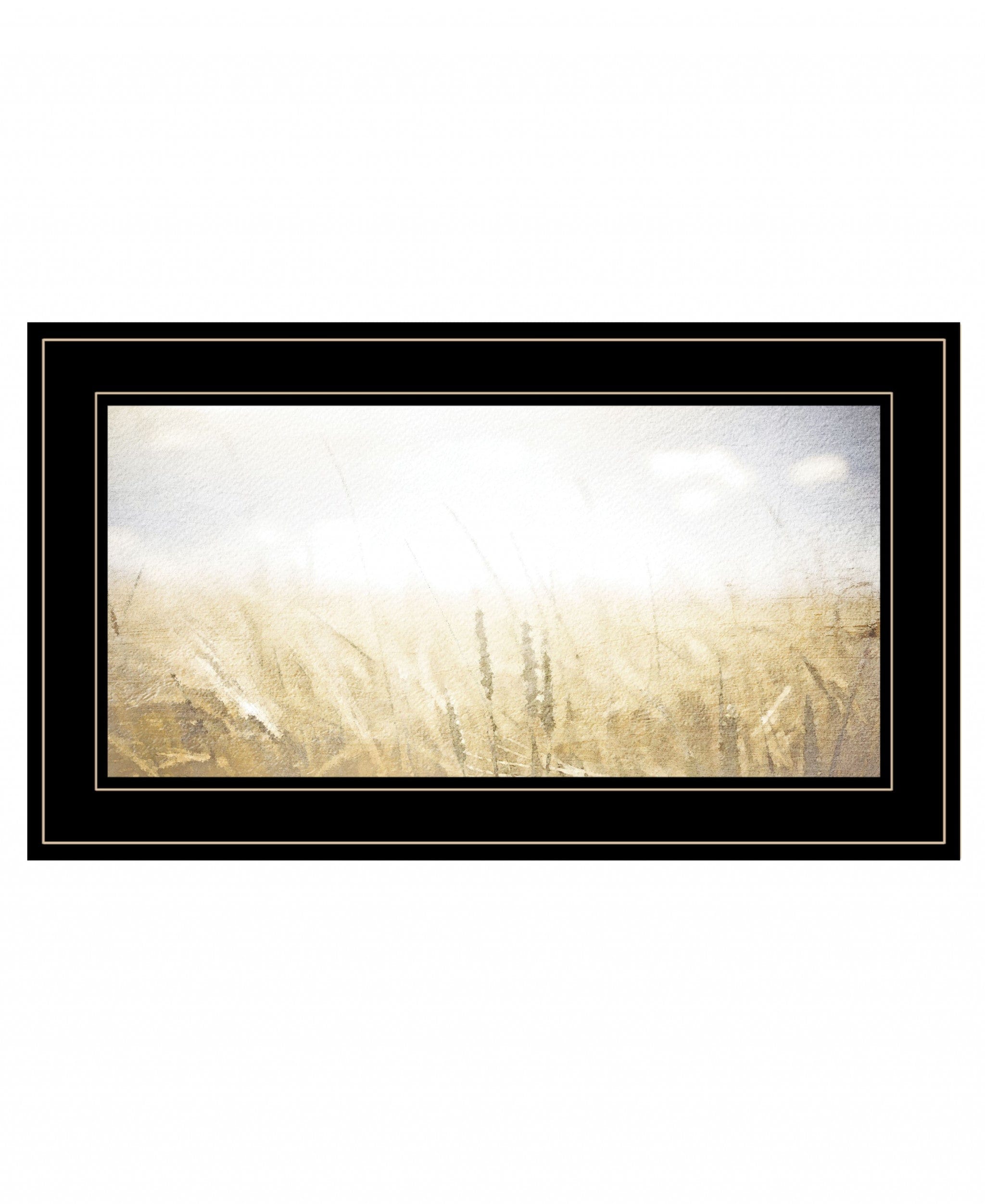 Fields of Gold 2 Black Framed Print Wall Art - Homeroots