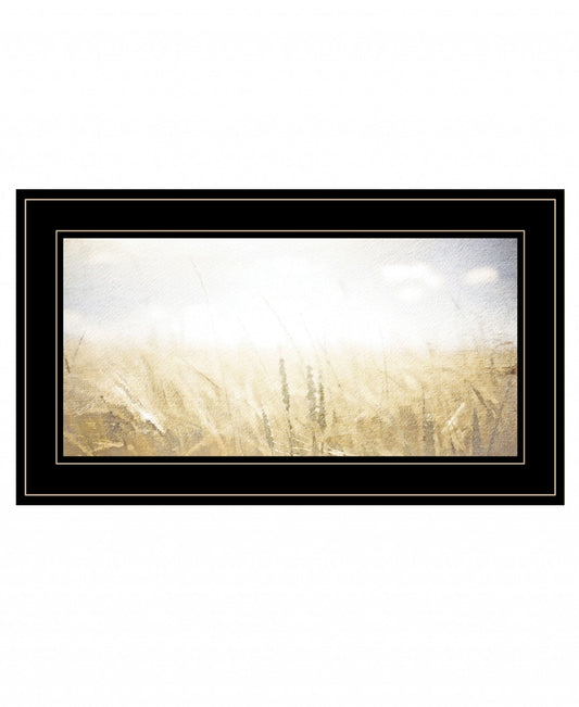 Fields of Gold 2 Black Framed Print Wall Art - Homeroots
