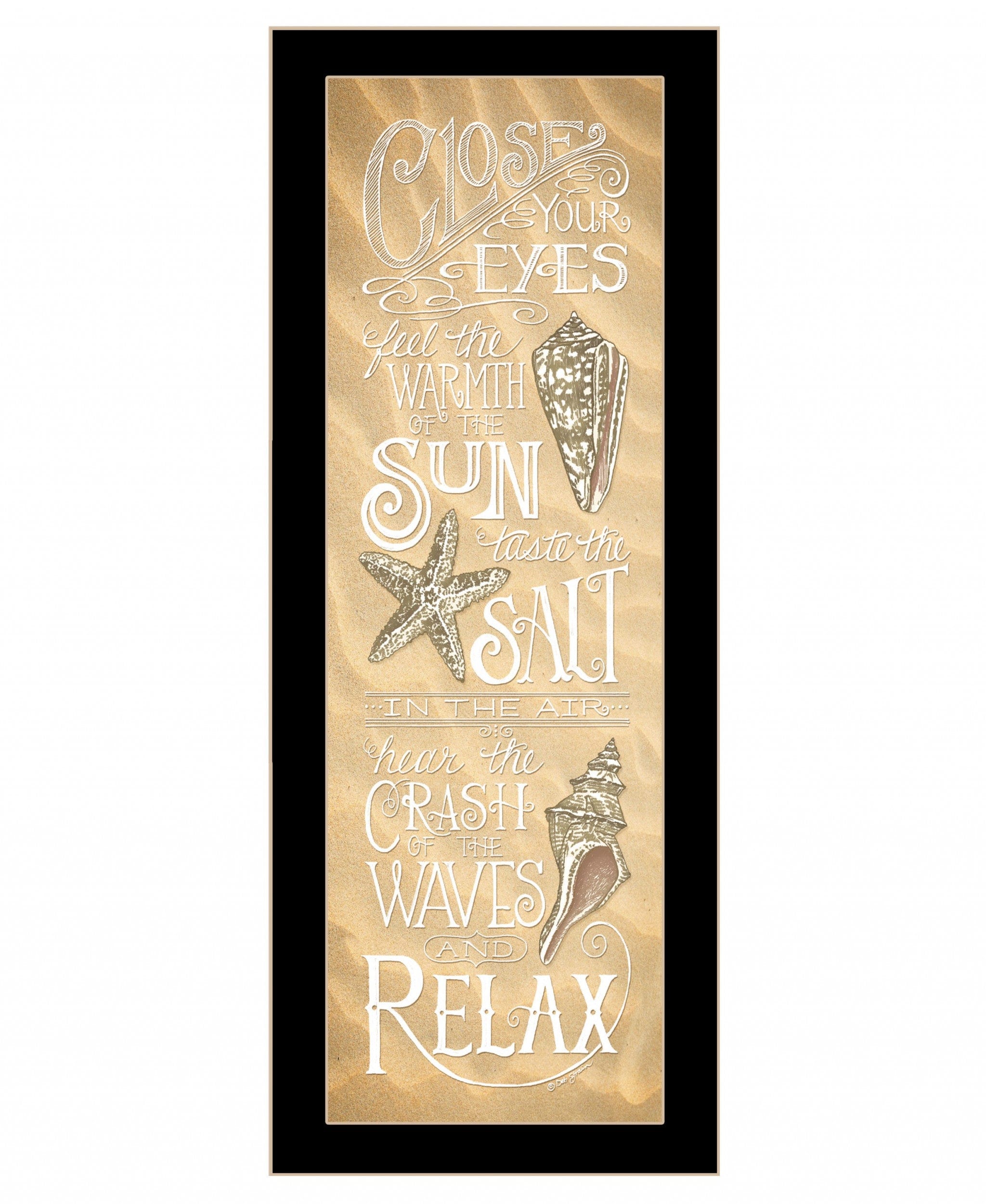 Close Your Eyes 1 Black Framed Print Wall Art - Homeroots