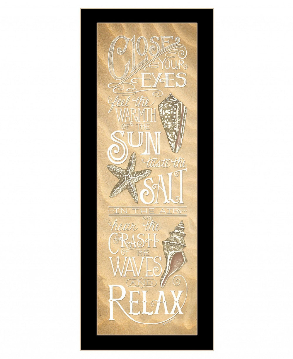 Close Your Eyes 1 Black Framed Print Wall Art - Homeroots - Flyclothing LLC