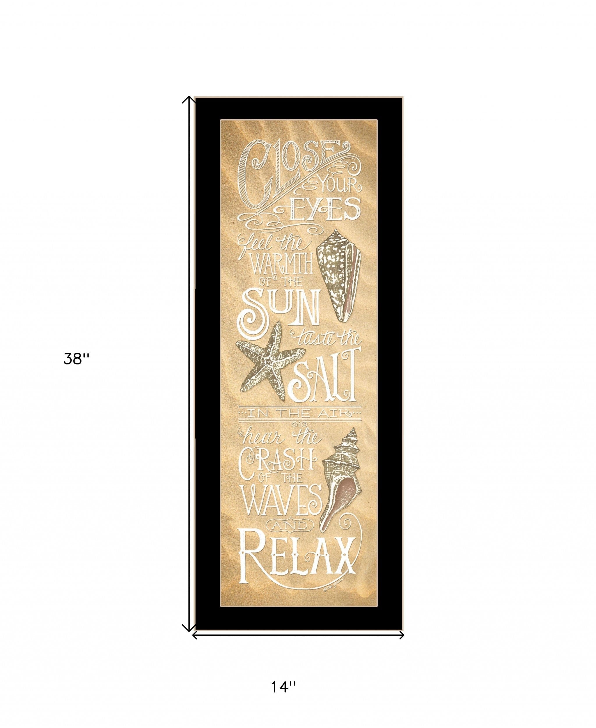 Close Your Eyes 1 Black Framed Print Wall Art - Homeroots