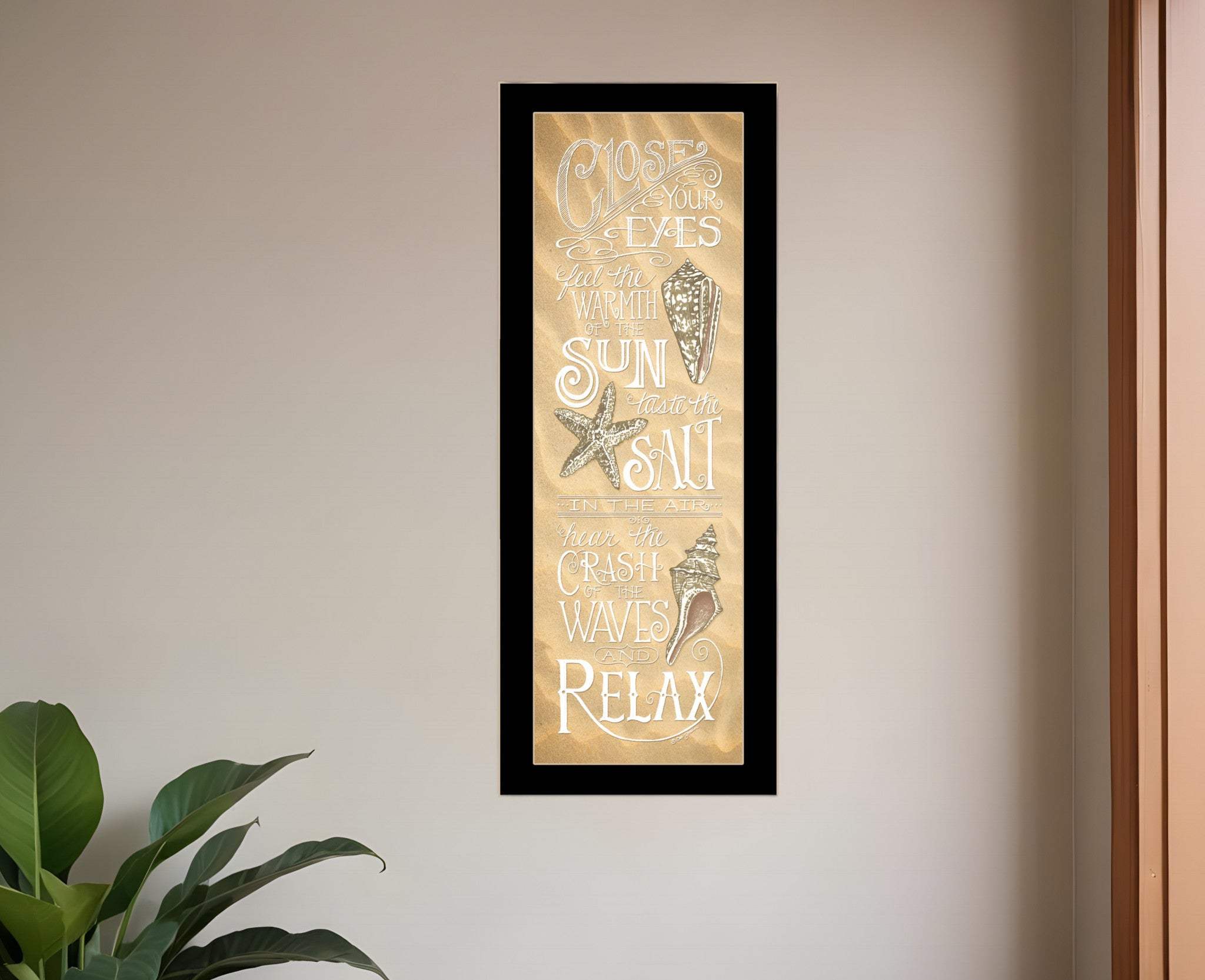 Close Your Eyes 1 Black Framed Print Wall Art - Homeroots - Flyclothing LLC