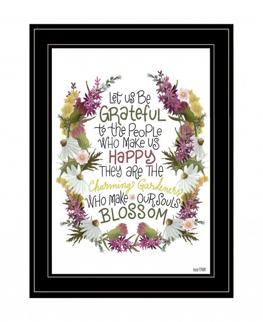 Charming Garden 1 Black Framed Print Wall Art - Homeroots - Flyclothing LLC