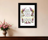 Charming Garden 1 Black Framed Print Wall Art - Homeroots