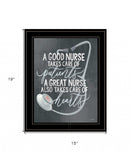 A Nurses Heart 2 Black Framed Print Wall Art - Homeroots - Flyclothing LLC