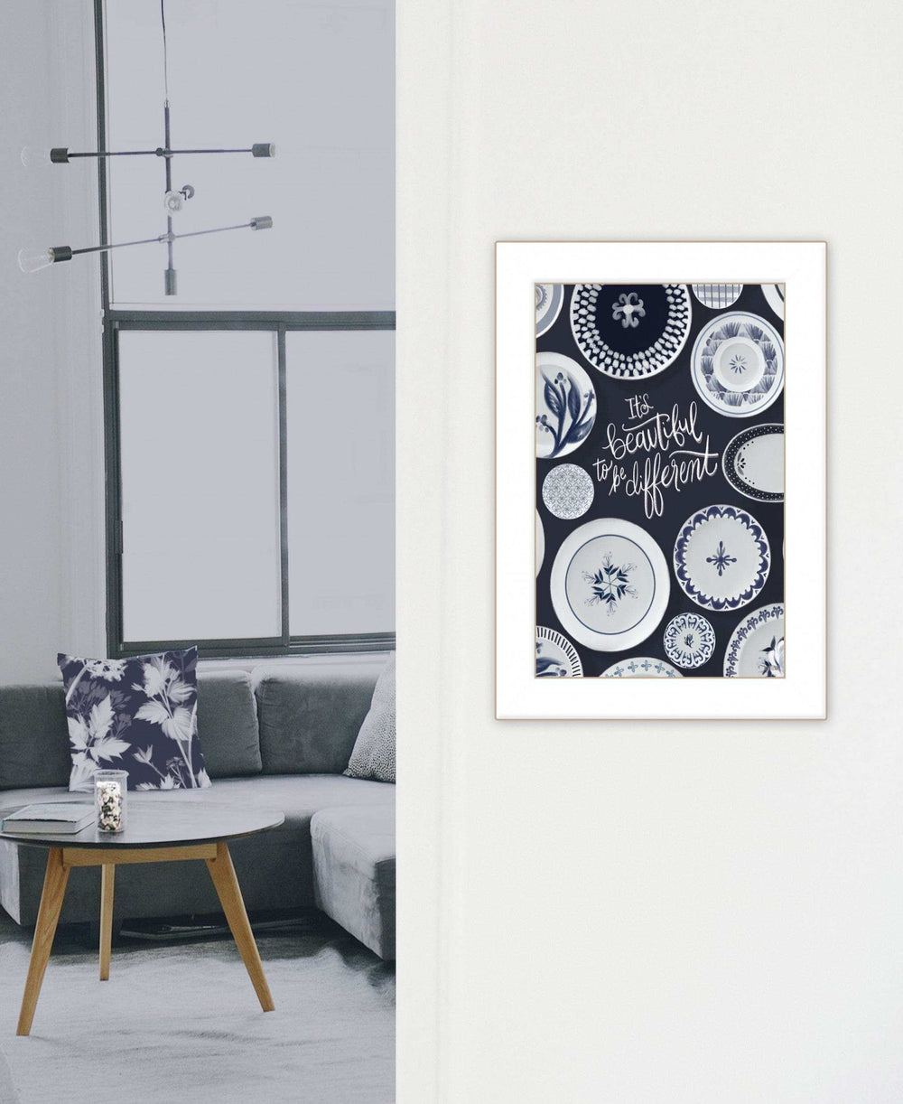 Its Beautiful to Be Different 1 White Framed Print Wall Art - Homeroots - Flyclothing LLC