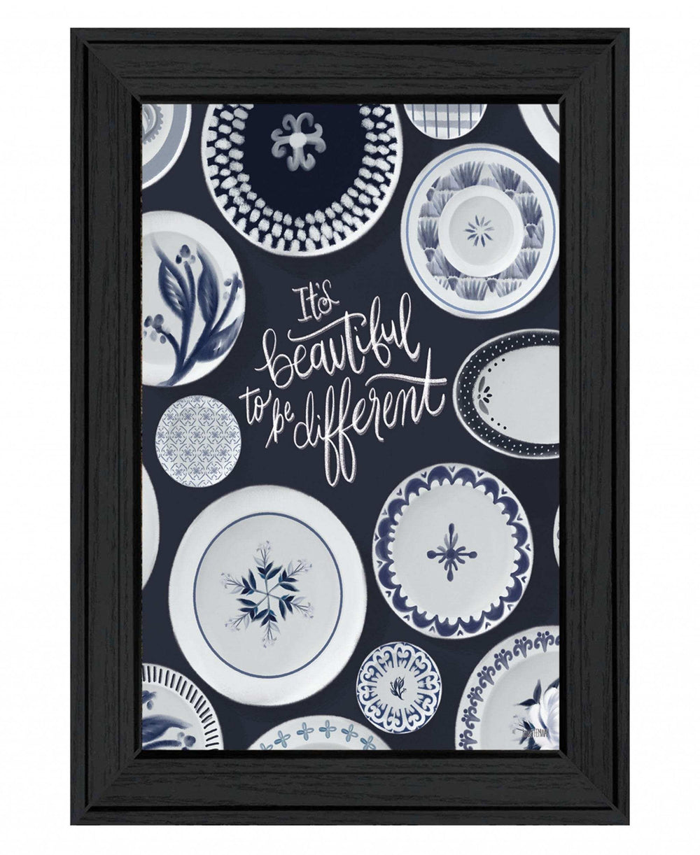 Its Beautiful to Be Different 2 Black Framed Print Wall Art - Homeroots - Flyclothing LLC