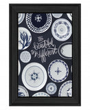 Its Beautiful to Be Different 2 Black Framed Print Wall Art - Homeroots