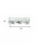 Cups and Saucers 1 White Framed Print Wall Art - Homeroots - Flyclothing LLC