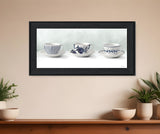 Cups and Saucers 2 Black Framed Print Wall Art - Homeroots