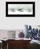 Cups and Saucers 3 Black Framed Print Wall Art - Homeroots - Flyclothing LLC