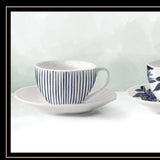 Cups and Saucers 3 Black Framed Print Wall Art - Homeroots - Flyclothing LLC