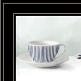 Cups and Saucers 3 Black Framed Print Wall Art - Homeroots