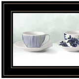 Cups and Saucers 3 Black Framed Print Wall Art - Homeroots - Flyclothing LLC