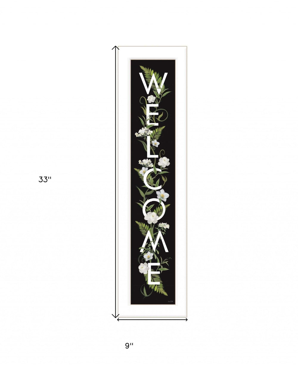 Welcome Sign I 1 White Framed Print Wall Art - Homeroots - Flyclothing LLC