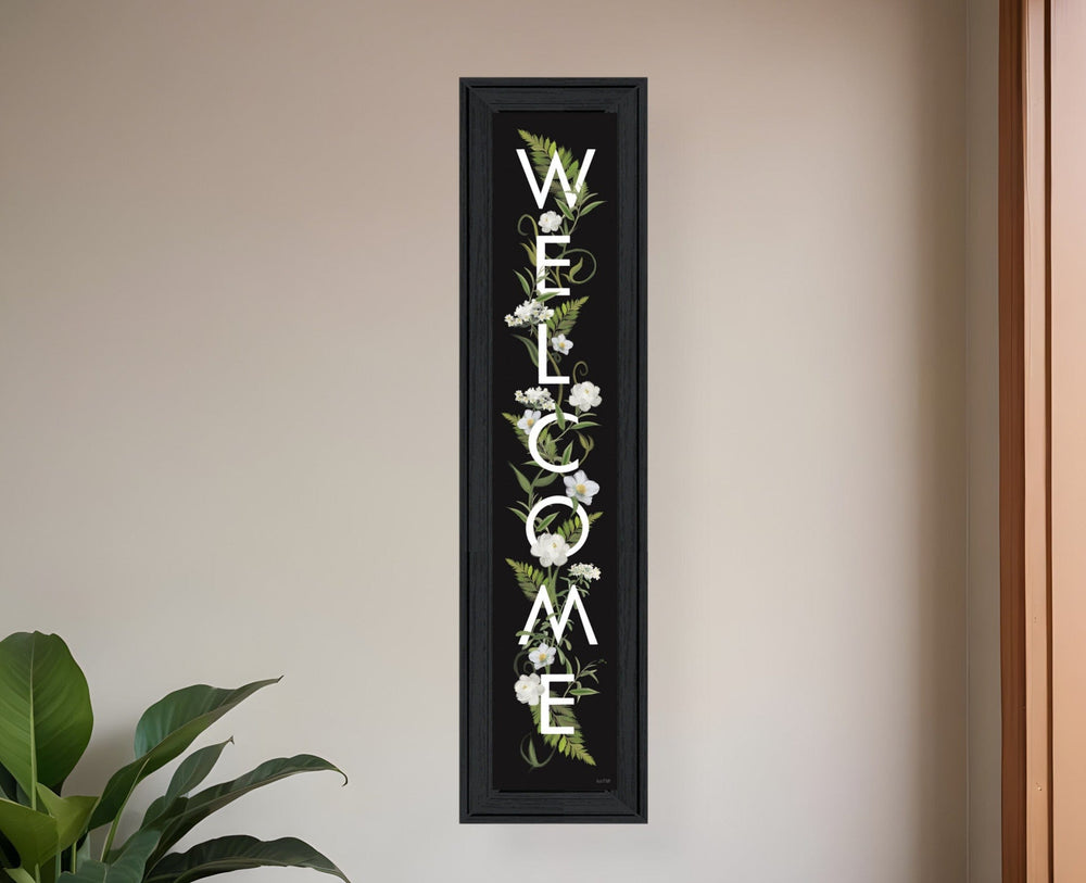 Welcome Sign I 2 Black Framed Print Wall Art - Homeroots