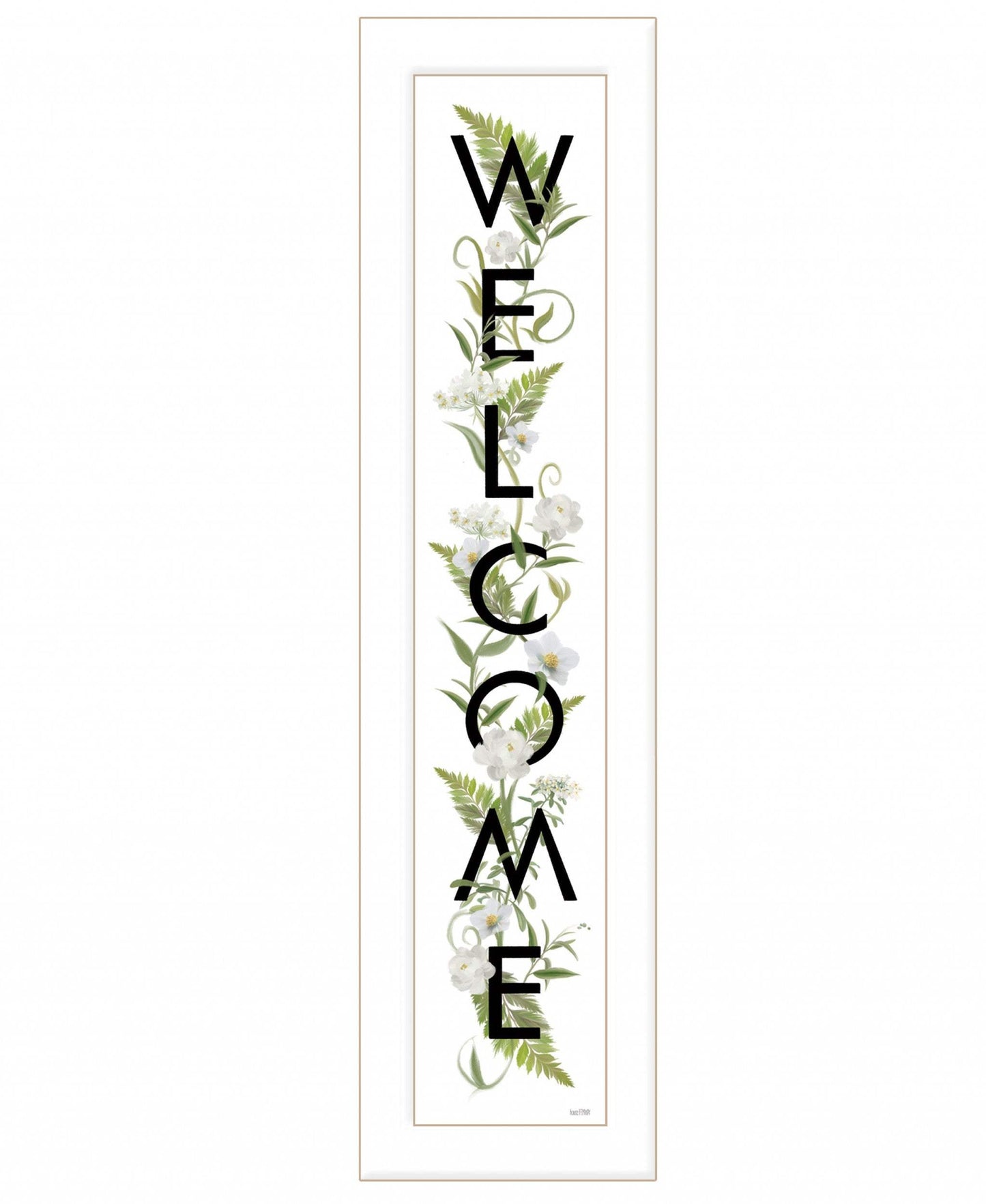 Welcome Sign II 1 White Framed Print Wall Art - Homeroots - Flyclothing LLC