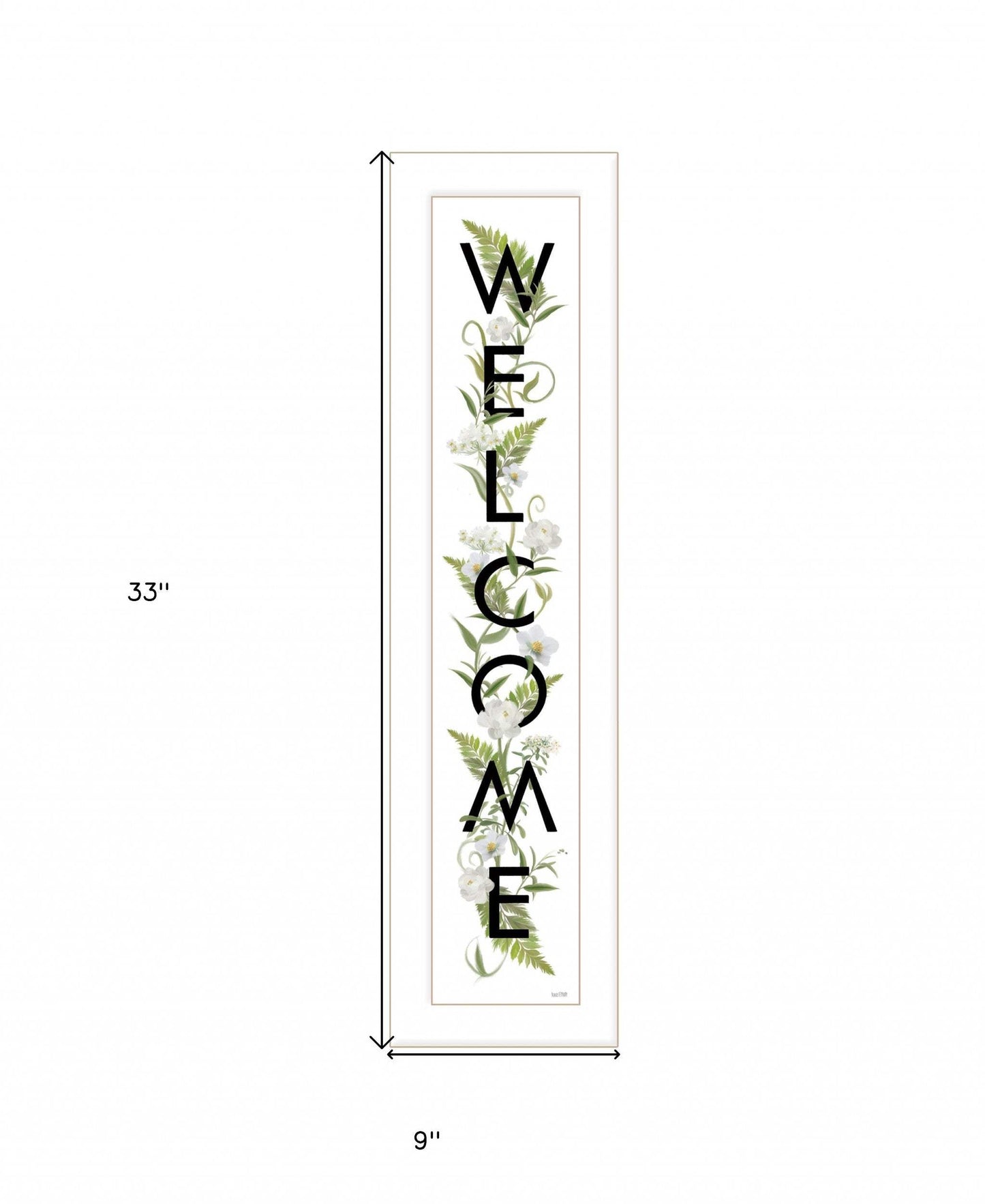 Welcome Sign II 1 White Framed Print Wall Art - Homeroots - Flyclothing LLC