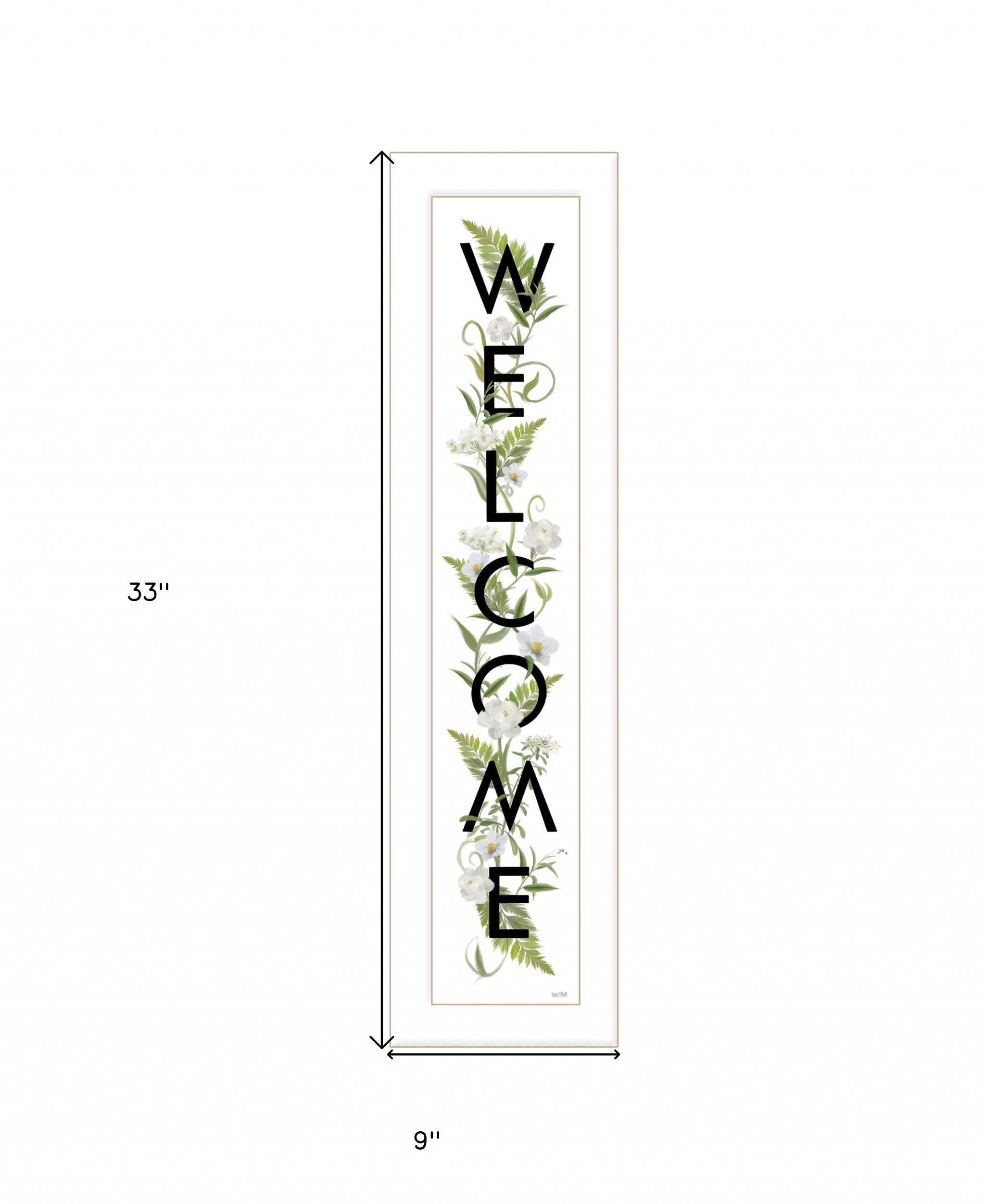 Welcome Sign II 1 White Framed Print Wall Art - Homeroots - Flyclothing LLC