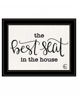 The Best Seat in the House 2 Black Framed Print Bathroom Wall Art - Homeroots - Flyclothing LLC