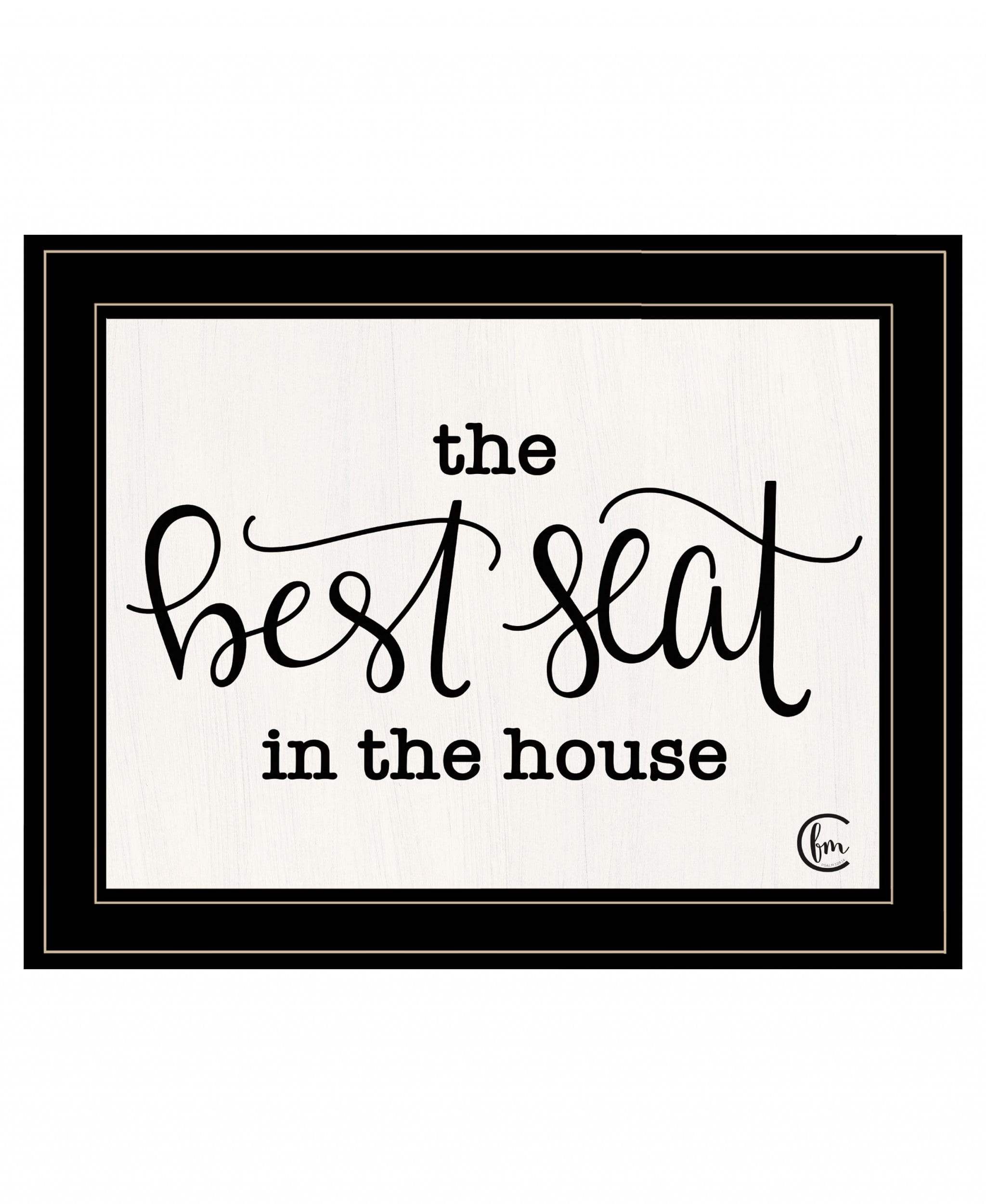 The Best Seat in the House 2 Black Framed Print Bathroom Wall Art - Homeroots - Flyclothing LLC