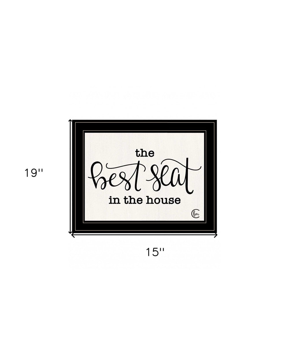 The Best Seat in the House 2 Black Framed Print Bathroom Wall Art - Homeroots - Flyclothing LLC