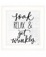 Lets Get Wrinkly 1 White Framed Print Bathroom Wall Art - Homeroots - Flyclothing LLC