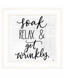 Lets Get Wrinkly 1 White Framed Print Bathroom Wall Art - Homeroots