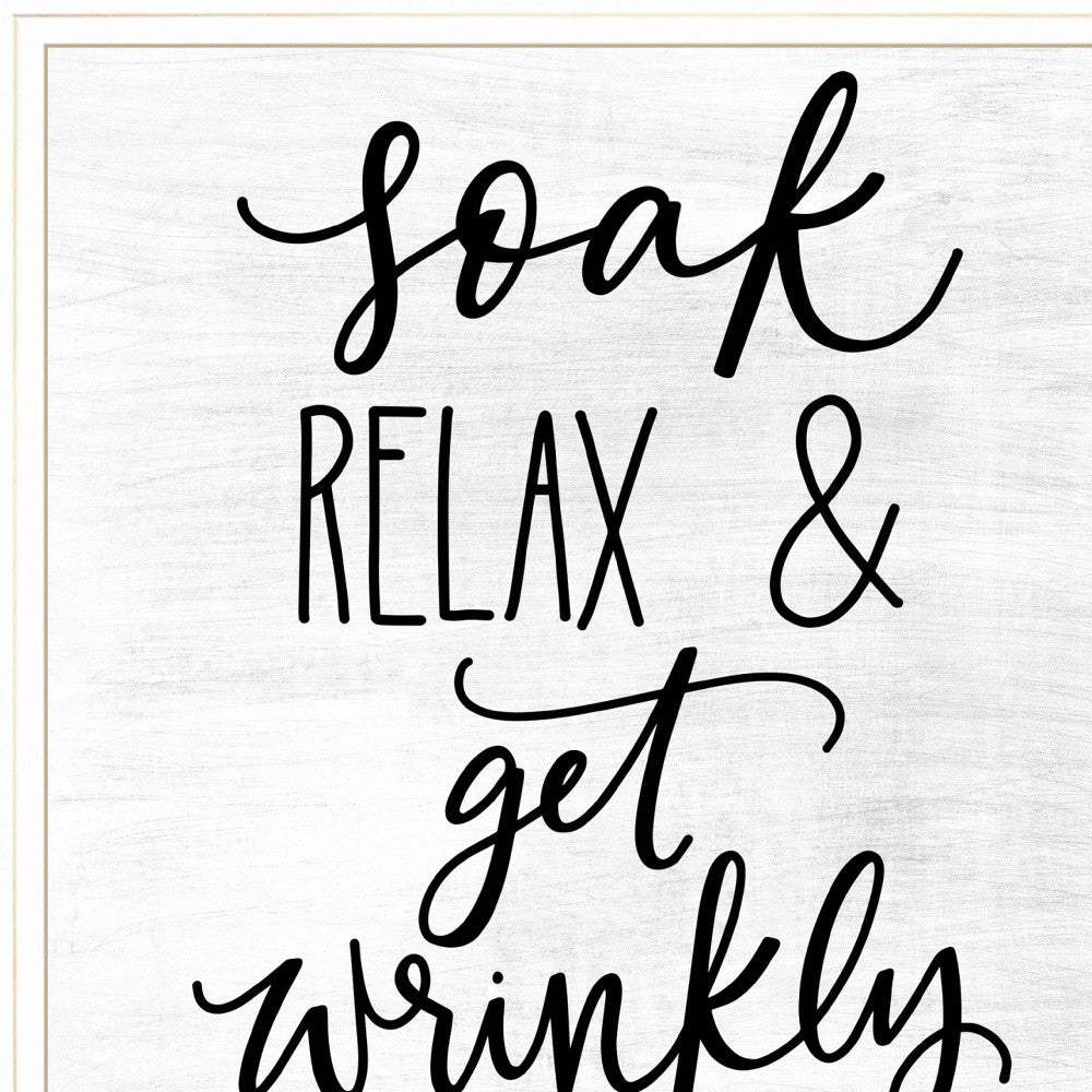 Lets Get Wrinkly 1 White Framed Print Bathroom Wall Art - Homeroots - Flyclothing LLC